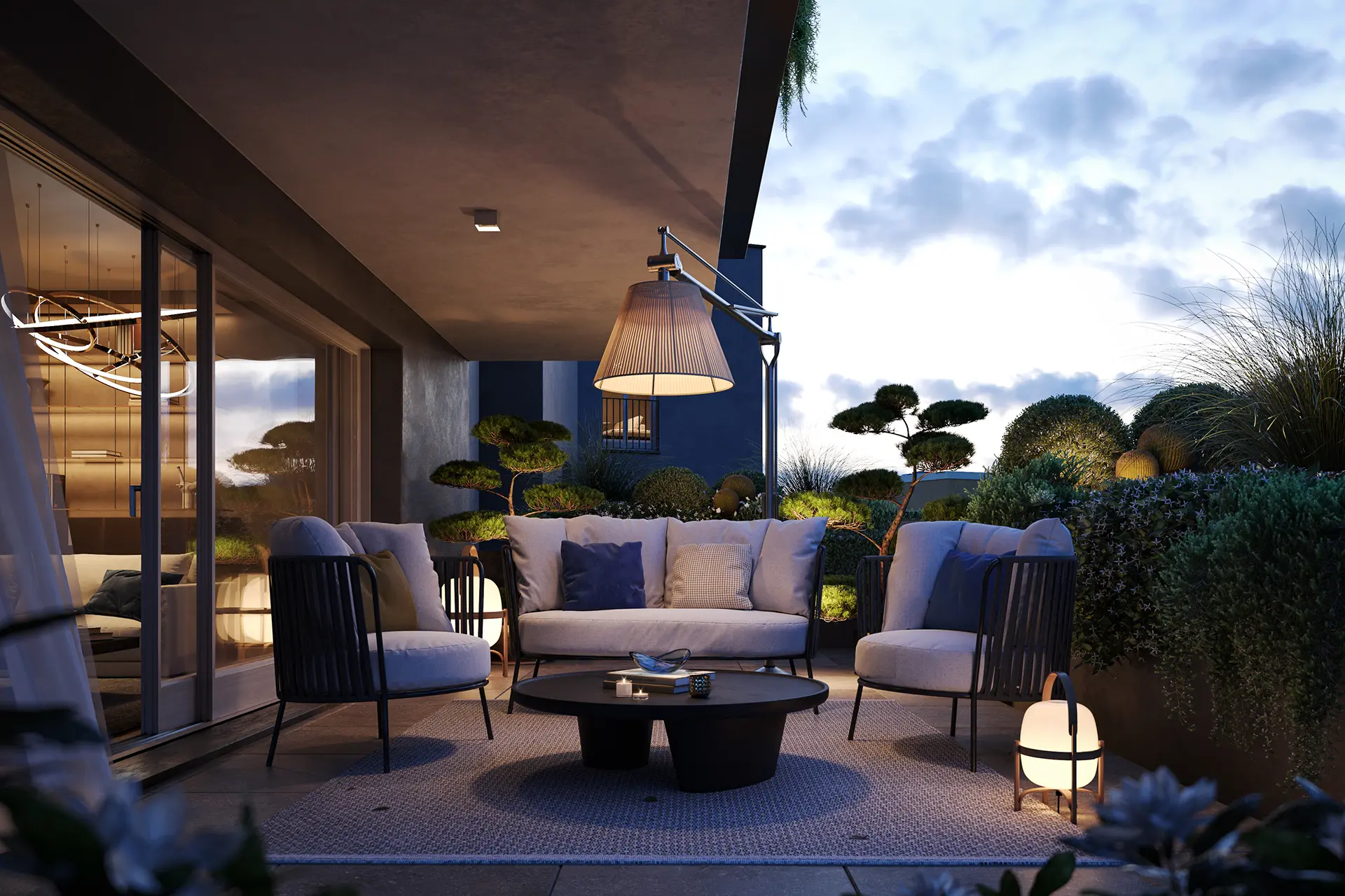 Casa con terrazzo a Como